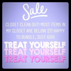 Clearing out my closet!